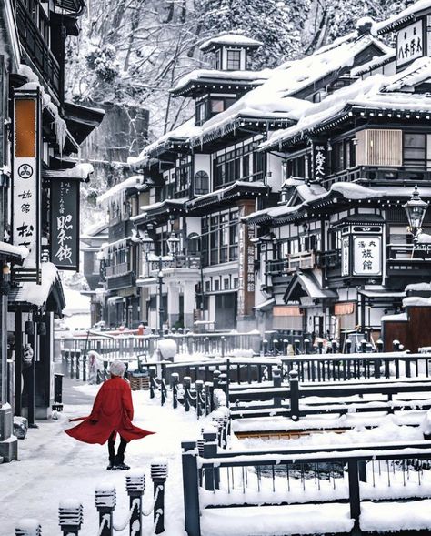 Feb 17, 2020 - Ginzan Onsen is arguably one of the most popular onsen towns in all of Japan, and it’s not hard to see why. Get all our travel tips about this town here! Ginzan Onsen Yamagata, Beautiful Japan Scenery, Ginzan Onsen, Japan In Winter, Yamagata Japan, Onsen Japan, Japan Nature, Winter In Japan, Japan Destinations