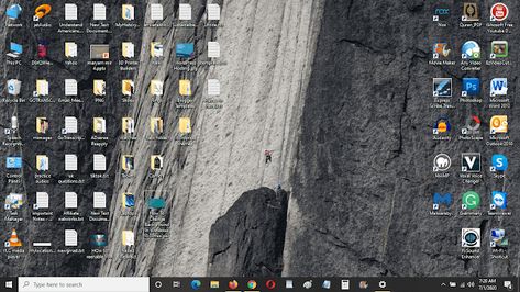 How To Show Default Desktop Icons In Windows 10 - My Computer, Recycle Bin Computer Homescreen, Desktop Homescreen, Wallpaper Windows 10, Desktop Windows, Desktop Icons, Sea Aesthetic, Lots Of Windows, Recycle Bin, Window Color