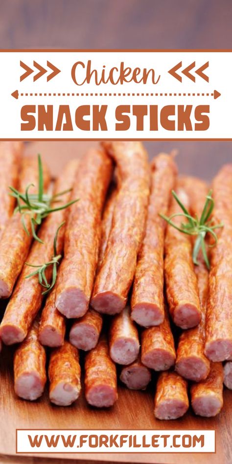 Looking for a yummy and easy snack? Try this Chicken Snack Sticks Recipe – a great choice for your cravings and gatherings. Snack Sticks Recipe, Beef Snack Stick Recipe, Beef Sticks Recipe, Snack Stick Recipe, Dehydrated Food Recipes, Veggie Plate, Homemade Sausage Recipes, Chicken Jerky, Chicken Snacks