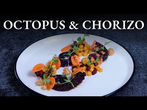 (72) Michelin star OCTOPUS STARTER at home | Step-By-Step Recipe - YouTube Michelin Star Main Course, Michelin Star Mexican Food, Fish Michelin Star, Michelin Star Plates, Michelin Star Vegetarian Dishes, Chorizo And Potato, Garlic Puree, Pickled Carrots, Fine Dining Recipes