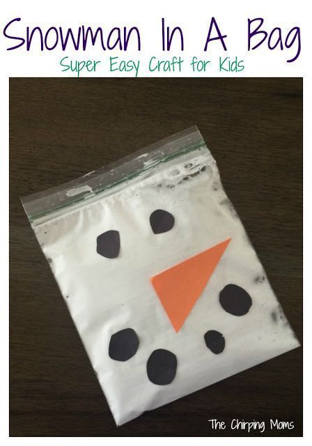 Snowman In A Bag - Super Easy Craft for Kids! Here's a fun winter activity that little ones will enjoy. Celebrate the cold weather and snowmen, with this fun activity. | #WinterCraft #SnowmanCraft Snowman In A Bag, Super Easy Crafts For Kids, Boys Birthday Party Themes, Birthday Party Themes For Boys, Party Themes For Girls, Kids Birthday Party Themes, Diy Locker, Books For Preschoolers, January Crafts