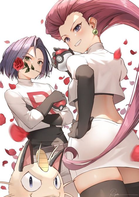 Team Rocket Fanart, Jessie James Meowth, Pokemon Jessie And James, Jesse And James, Pokemon Jessie, Elesa Pokemon, Jessie X James, Equipe Rocket Pokemon, Jessie Team Rocket