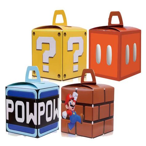 PRICES MAY VARY. Package includes: 24 gift boxes The perfect birthday decoration for the Mario Party gift box to hold more of all kinds of toys or small items that you carry with you [Mario birthday party supplies] Our Mario party bag is the perfect birthday cake decoration. It is the best gift for birthday girls, boys, and Mario Bros. theme party decorations [Reusable and sturdy] Mario Bros. theme decorates high-quality bags for boys or girls, very suitable for children to take away and reuse, Super Mario Party Favors, Super Mario Brothers Birthday, Video Game Party Favors, Super Mario Bros Birthday Party, Birthday Party Items, Super Mario Bros Party, Mario Bros Birthday, Mario Birthday Party, Super Mario Birthday