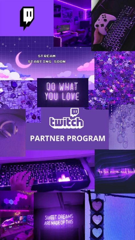 Twitch Partner Aesthetic, Streamer Aesthetic Wallpaper, Twitch Streaming Aesthetic, Streaming Vision Board, Twitchcon Aesthetic, Twitch Stream Aesthetic, Twitch Streamer Vision Board, Streamer Aesthetic Girl, Gamer Girl Aesthetic Wallpaper