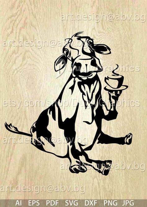 Cow Drinking Coffee, Cow Head, Drinks Coffee, Milk Cow, No Background, Drinking Coffee, Drink Coffee, Digital Image, Drawing And Illustration