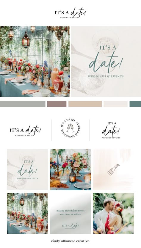 Moodboard Event Planner, Event Planning Business Logo Branding, Event Planning Logo Design, Event Planner Social Media Posts, Event Coordinator Logo, Event Planning Mood Board, Wedding Planner Logo Design Ideas, Wedding Organizer Logo Design, Event Planning Logo Design Ideas