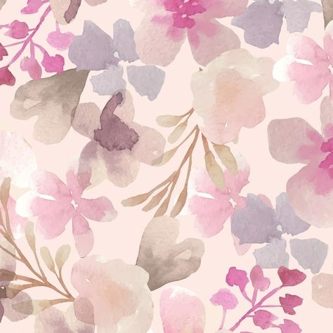 Spring Patterns Design, Free Watercolor Flowers, Watercolor Floral Wallpaper, Watercolor Flowers Pattern, Watercolor Floral Pattern, Watercolor Floral Print, Floral Texture, Geometric Pattern Design, Floral Pattern Design