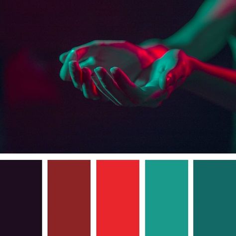 Tech Color Palette, Neon Rouge, Web Design Color, Design Color Trends, Neon Colour Palette, Movie Color Palette, Color Design Inspiration, Color Forecasting, Spring Color Palette