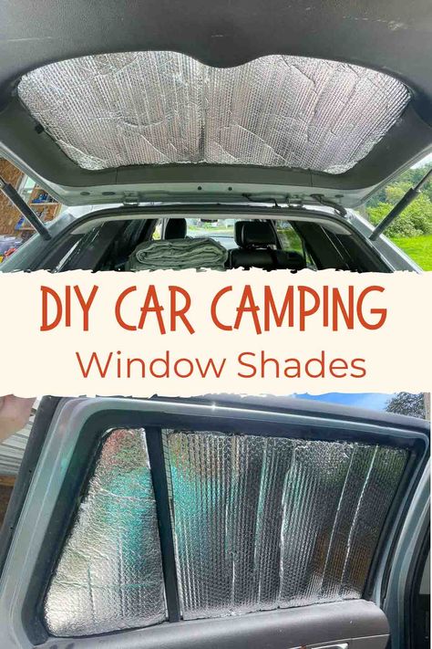 The Ultimate Guide to DIY Car Camping Window Covers Window Coverings For Car Camping, Car Camping Ideas Diy, Honda Civic Camping, Camping In Car Hacks, Kia Sportage Camping, Camping Out Of Your Car, Car Glamping Ideas, Van Curtains Ideas, Diy Car Window Cover