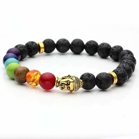 Lava Stone Bracelet Chakra Buddha Mala Buddhist Jewelry Women Men Healing Charms #General Buddha Chakra, Buddha Bracelet Beads, Manipura Chakra, Lion Jewelry, Chakra Healing Stones, Buddha Bracelets, Chakra Beads, Lava Stone Bracelet, 7 Chakra