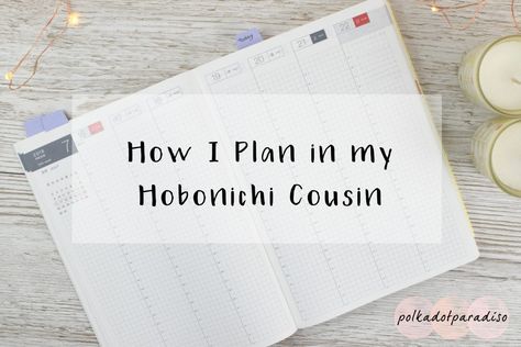 How I plan my week in my Hobonichi Cousin » Polkadotparadiso Weekly Dinner Planner Printable Free, Hobonichi Planner Ideas, Hobonichi Inspiration, Planner Cover Printable, Weekly Dinner Planner, Plan My Week, Hobonichi Original, Hobonichi Techo Cousin, Hobonichi Ideas