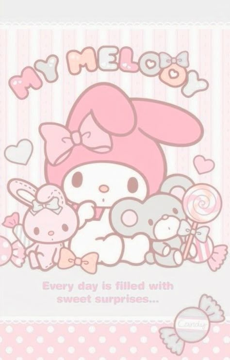 My Melody Poster, Tomie Icons, Sanrio Room Decor, Cutecore Posters, Sanrio Crafts, Hello Kitty Widgets, Hello Kitty Pics, Yami Kawaii Art, Aesthetic Sanrio