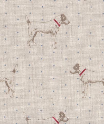 Jack's Gone Dotty Blue also available with pink dots by Peony and Sage. Vintage Boys Room, Peony And Sage, Crochet Waffle Stitch, Dog Fabric, Curtains And Blinds, Dog Wallpaper, Linens And Lace, 자수 디자인, Big Boy Room