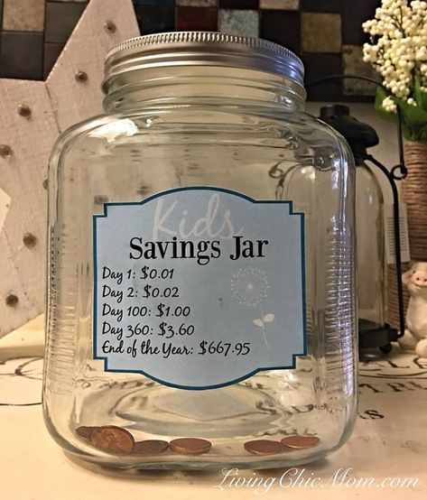 Saving Money Jars, Savings Jar Diy, Saving Jar, 365 Jar, Money Saving Jar, Coin Jar, Jar Saving, Savings Jar, Money Saving Techniques