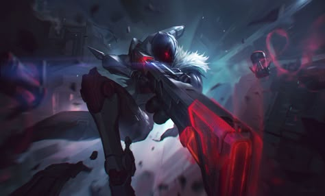 Jhin Skins, Project Jhin, Jhin League Of Legends, Champions League Of Legends, League Art, Futuristic Armor, League Of Legends Art, Drawing Body Poses, Isometric Art