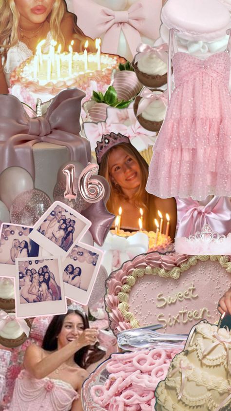 pink sweet sixteen collage #coquette Coquette Sweet 16, Pink Sweet Sixteen, Pink Birthday Decorations, Sweet Sixteen Ideas, Sweet 16 Ideas, Pink Birthday, Sweet Sixteen, Quinceanera, Sweet 16