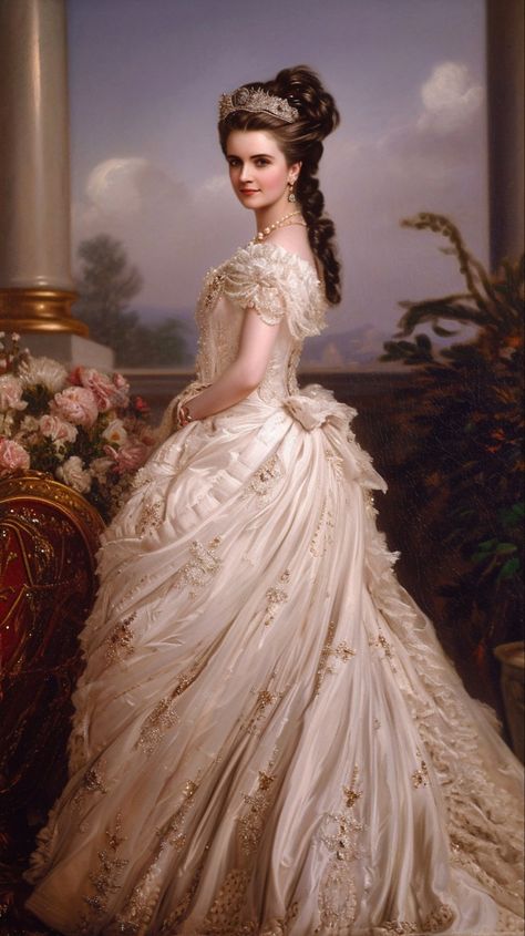 Old Royalty Aesthetic, 1700 Portrait, 1789 Fashion, Royalty Aesthetic Princess, 1600s Dress, Victorian Ballgown, Royal People, 1700 Fashion, Victorian Portrait