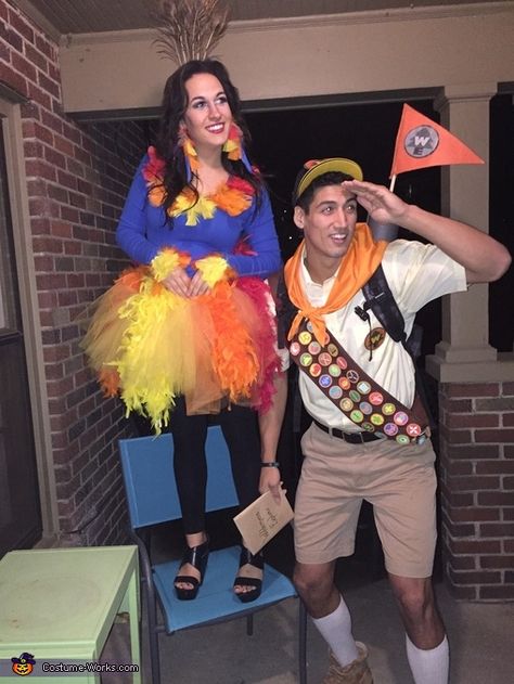 Family Costumes Disney, Russell Up Costume, Russell Costume, Up Costume Ideas, Disney Family Costumes, Disney Couple Costumes, Costumes For Teenage Girl, Easy College Halloween Costumes, Best Group Halloween Costumes