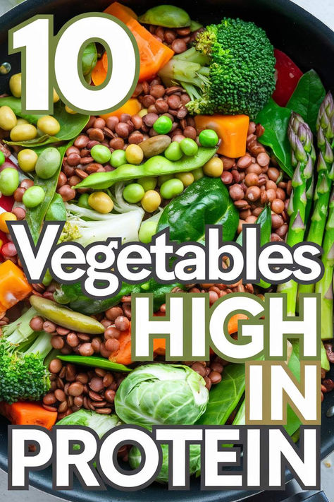 Explore this list of high-protein vegetables! These vegan options are ideal for creating healthy high-protein vegetarian recipes that are not only nutritious but also low in salt. Vegan Foods High In Protein, Protein Foods For Vegetarians, Vegetable High In Protein, Vegetables That Have Protein, Highest Protein Vegetables, High Protein Foods Vegan, High Protein Veg Snacks, Protein Rich Vegetables, High Protein Vegetarian Food