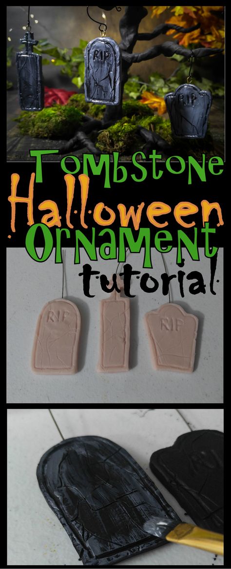 Mini Tombstones Diy, Cemetery Terrarium, Clay Tombstone, Miniature Graveyard Diy, Diy Tombstones Halloween Foam, Polymer Clay Tombstones, Polymer Clay Graveyard, Halloween Tombstones Diy, Tombstone Halloween