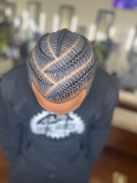 Men Braids On Short Hair, Braids On Black Man, Stitch Braids Men Black, Man Cornrows Style Full Head, Braided Boy Hairstyles, Cornrow Black Men, Men’s Braiding Styles, 4 Braids Hairstyle Men, Boys Box Braids Hairstyles