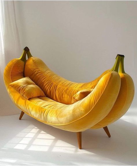 Weird Furniture, Apartment Decor Inspiration, Funky Furniture, A Banana, Dream House Interior, Cute Room Decor, Dream Decor, Dream House Decor, Aesthetic Room Decor