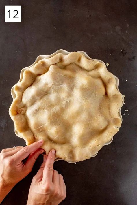 12 Inch Pie Crust Recipe, Original Crisco Pie Crust Recipe, Vintage Pie Crust Recipe, Best Pie Crust Recipe Crisco, Pie Crust Crisco Recipe, Single Pie Crust Recipe Crisco, Cisco Pie Crust Recipe, Crisco Pie Crust Recipe Homemade, Pie Crust Recipe Easy Crisco