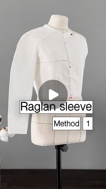 Iana Mal’yanova on Instagram: "Raglan sleeve. 1 way  Use basic bodice and sleeve patterns.  There is one tiny but important thing we should consider before we start. 💡✂️ Do you know what I am about? If you’ve figured it out, guys, let me know in the comments.  Draw curved lines on the front and back bodices as shown.  Cut out the upper panels; they’ll be part of our future sleeve.  Attach them to the basic sleeve pattern, making sure to align them with the front and back.  Don’t forget to add tolerance to the height of the sleeve cap and shoulder circumference for easy movement.  #raglan  #patternmaking  #sleeve  #schoolofpatterncutting" Sleeve Pattern Making, Basic Sleeve Pattern, Raglan Sleeve Jacket, Sleeve Patterns, Raglan Sleeve Pattern, Basic Bodice, Crafts Sewing Patterns, Raglan Shirt, Clothes Diy