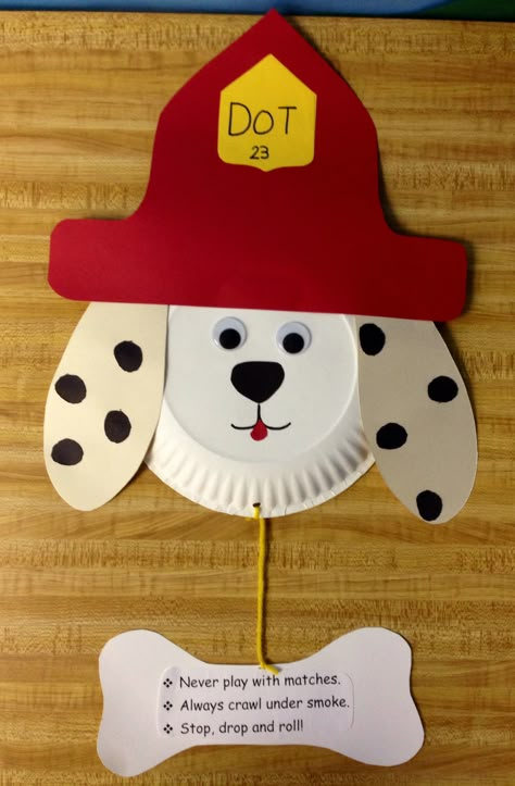 Dot the fire dog! Fire Safety Arts And Crafts For Preschoolers, Fire Dog Craft Preschool, Fire Safety Crafts For Kids, Firefighter Crafts Preschool, Fire Safety Art Preschool, Fire Prevention Crafts, Fire Safety Preschool Crafts, Fireman Crafts, Preschool Fire Safety