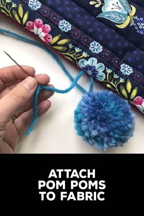 How to Attach Pom Poms to Fabric How To Make Pom Pom Keychain, Diy Crafts To Do At Home, Crafts To Do At Home, Upcycled Home, Pom Pom Keychain, We All Make Mistakes, Upcycled Home Decor, Diy Crafts To Do, Fabric Glue