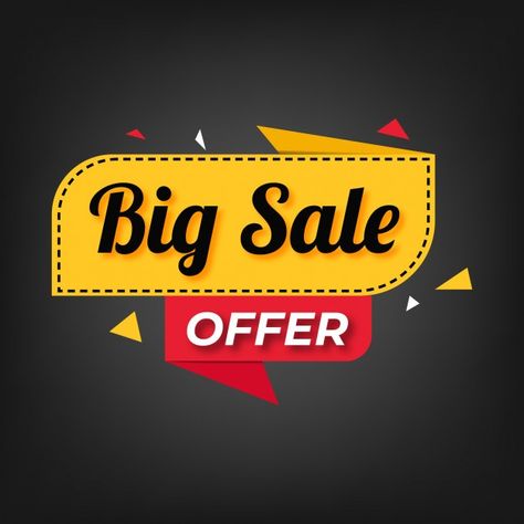 Sale special offer banner and price tags... | Premium Vector #Freepik #vector #banner #sale #design #shopping Sale Offer Poster, Creative Price Tags, Price Tags Design, Shop Banner Design Ideas, Sales Logo Design, Big Sale Design, Special Offer Design, Sale Background Design, Special Offer Poster