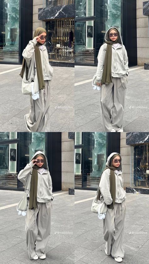 Theme Park Outfits Aesthetic, Modest Acubi Fashion, Hijabi Dresses Casual, Hijabi Outfits Casual Summer, Hijab Street Style, Street Style Hijab, Simple Workout, Hijabi Fits, Stile Hijab