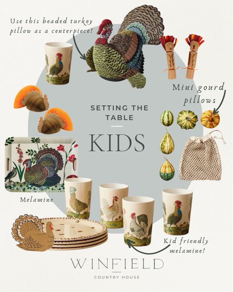 A kiddie table that will make the kids feel special on thanksgiving. Would be cute to use these pierces throughout the season too, for festive lunches and Saturday morning pancakes. Target, john derian, meri meri Follow my shop @WinfieldCountryHouse on the @shop.LTK app to shop this post and get my exclusive app-only content! #liketkit #LTKSeasonal #LTKhome #LTKkids @shop.ltk https://liketk.it/4lcGc Meri Meri Thanksgiving, John Derian Target, Kids Table Thanksgiving, Thanksgiving Front Porch, Kids Thanksgiving Table, Buffet Decorations, Thanksgiving Place Settings, Thanksgiving Buffet, Harvest Dinner