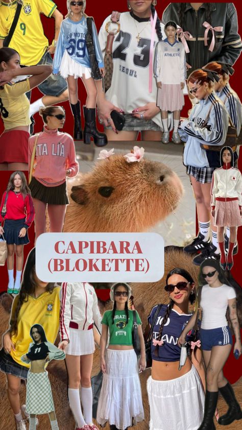 #capibara #easthetic #blokette #aesthetic Football Jerseys, Aesthetic Fashion, Dream Wardrobe, Summer Casual, Fashion Outfits, Wardrobe, Outfit Inspo, How To Wear, Clothes