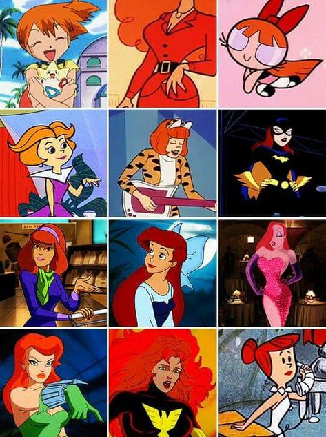 Cartoons With Red Hair, Characters With Orange Hair Costumes, Red Hair Disney Characters, Cartoon Characters With Orange Hair, Characters With Red Hair Costumes, Orange Hair Costume Ideas, Orange Hair Costumes, Orange Hair Halloween, Red Hair Cartoon Characters