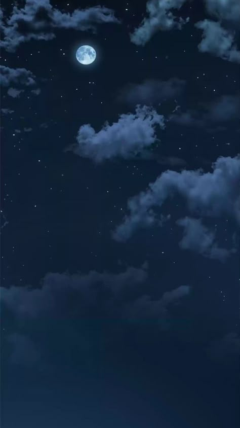 Night Sky Anime Wallpaper, Anime Night Sky Aesthetic, Moon Star Wallpaper, Wallpaper Moon And Stars, Dark Sky Wallpaper, Anime Sky Wallpaper, Night Sky With Moon, Helloween Wallpaper, Moon And Stars Wallpaper