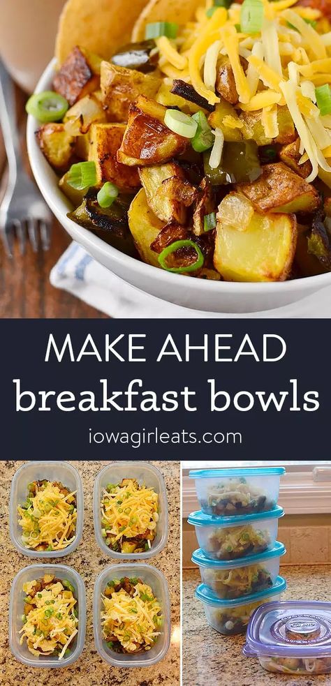 Make Ahead Breakfast Bowls, Ohio Food, Healthy Breakfast Meal Prep, Gf Breakfast, Breakfast Prep, Prep Breakfast, Healthy Breakfast Recipes Easy, Breakfast Meal, Mouthwatering Recipes