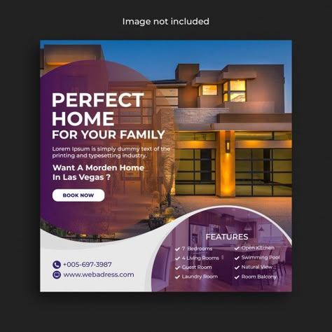 Real Estate Banner, Cv Inspiration, Real Estate Post, Real Estate Design, Real Estate Advertising, Real Estate Marketing Design, Estate Design, Poster Graphics, Flyers Design