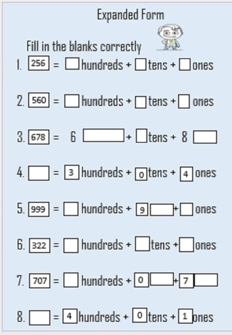 Number Place Value Chart, Subtraction Table, Expanded Form Math, Basic Math Worksheets, Math Multiplication Worksheets, Mental Maths Worksheets, Math Fact Worksheets, Steam Activity, Math Addition Worksheets