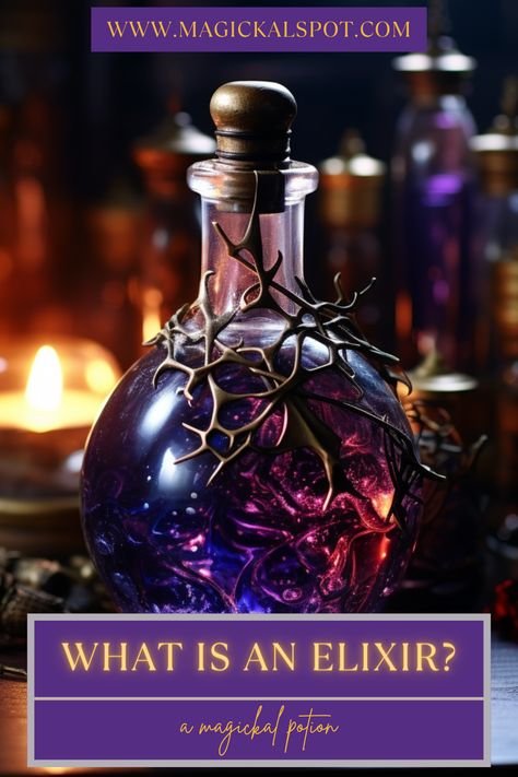 Embark on a magical journey with our article, "What is an Elixir: a Magical Potion"! 🌿✨ Discover the enchanting world of elixirs, exploring their mystical properties and transformative potentials. Learn what constitutes an elixir and how these potent potions are crafted to heal, empower, and enchant. Dive into a realm where the alchemy of nature’s offerings brings a sprinkle of magic to your life! 🌟🍶 #Elixirs #MagicalPotions #Alchemy #SpiritualWellness Powerful Sigils, Candle Rituals, Full Moon Magic, Full Moon Spells, Full Moon Rituals, Magical Potion, Voodoo Magic, Wiccan Rituals, Magic Candle