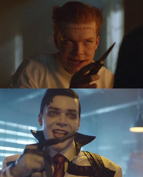 #Valeska twins love their knives #Gotham Gotham Jeremiah, Joker Gotham, Cameron Monaghan Gotham, Gotham Show, Jerome And Jeremiah Valeska, Valeska Twins, Jerome Gotham, Jerome And Jeremiah, Jeremiah 3