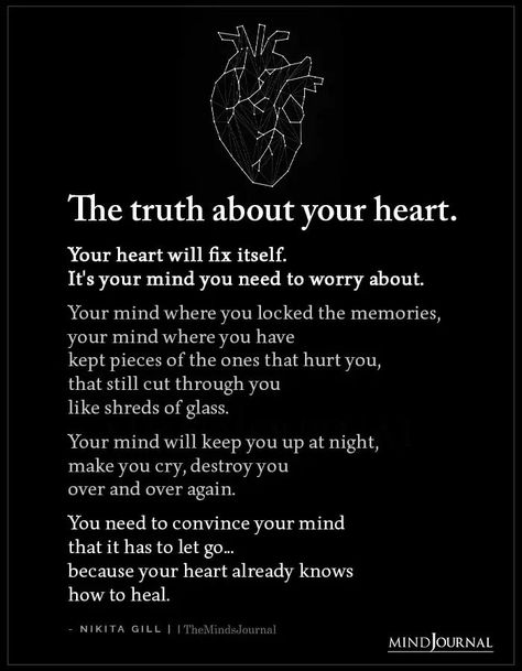 When You Cant Get Someone Off Your Mind, Your Heart Will Heal Quotes, Feeling Trapped In Your Mind, Having Your Heart Crushed, Having A Heart Quotes, Mind Over Heart Quotes, Quotes About Protecting Your Heart, Need A Night Out Quotes, Soften Your Heart Quotes