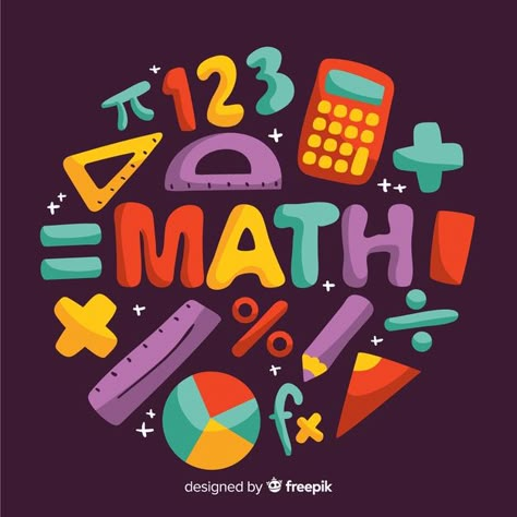 Cartoon math concept background Free Vec... | Free Vector #Freepik #freevector #freebackground #freeframe #freeschool #freehand Math Slogan, Kampus Mengajar, Teachers Stickers, Doodle Maths, Math Logo, Math Cartoons, Math Doodles, Arithmetic Sequences, Math Wallpaper