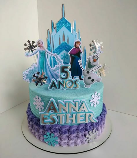 Frozen 2nd Birthday Cake, Elsa Birthday Cake Ideas, Frozen Cake Designs, Frozen Cake Ideas, Elsa Birthday Cake, Frozen Themed Birthday Cake, Elsa Cake Frozen, Pastel Frozen, Cake Frozen