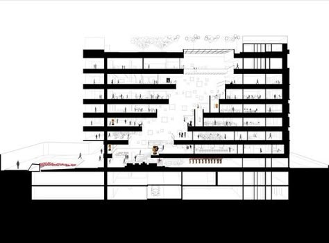 Office Building Concept, Office Architecture Design, Office Building Design, Atrium Design, Commercial And Office Architecture, Office Building Architecture, Master Thesis, Office Plan, India Images