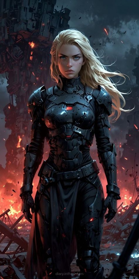 Sci Fi Operative, Medieval Sci Fi Concept Art, Cyberpunk Paladin, Sci Fi Character Design Female, Sci Fi Armor Female, Sci Fi Knight, Scifi Woman, Sci-fi Armor Concept, Sci Fi Woman