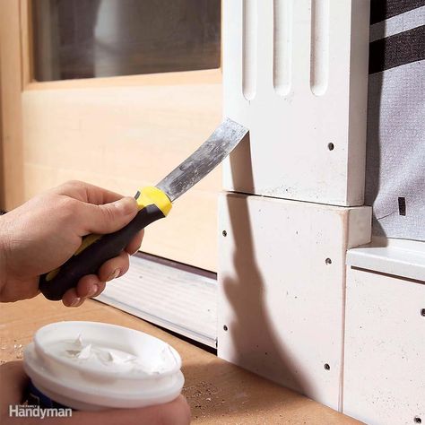 Fill Fastener Holes Before You Paint Pvc Trim Boards, Siding House, Fill Nail Holes, Trim Carpentry, Trim Board, Pvc Moulding, Buddha Garden, Trim Ideas, Window Trim Exterior