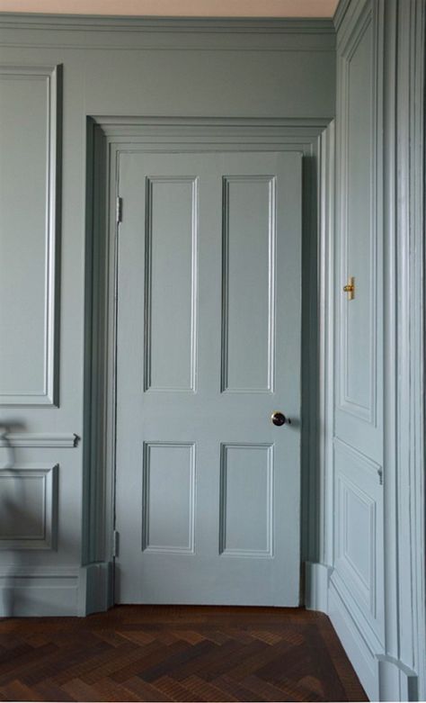 Egads! My husband Won’t Let Me Change The Blue Trim Color! Dröm Hus Planer, Breakfast Room Green, Oval Room Blue, Room Blue, Farrow And Ball Paint, Farrow And Ball, Wall Trim, Painting Trim, Blue Rooms