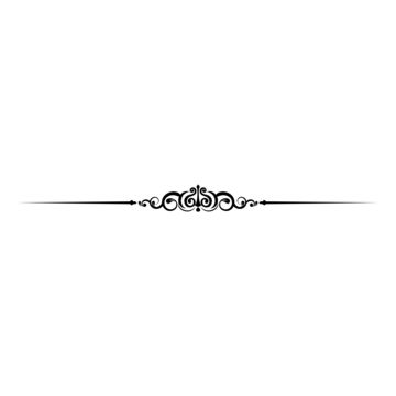 Line Separator Design, Page Dividers Design, Decorative Lines Png, Frame Border Design Png, Border Lines Design, Line Border Design, Theatre Scrapbook, Ornamental Lines, Black Divider