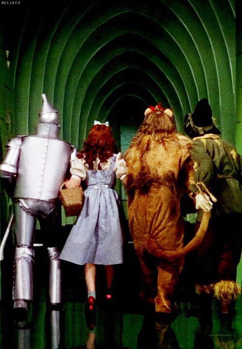 Back view of the wizard of oz characters  wizard of oz Wizard Of Oz 1939, Follow The Yellow Brick Road, Wonderful Wizard Of Oz, Film Vintage, The Yellow Brick Road, The Wonderful Wizard Of Oz, Land Of Oz, I Love Cinema, Somewhere Over The Rainbow